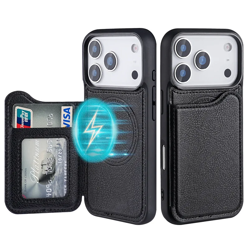 Магнитный кожаный чехол-кошеле – обзор и цена Leather Wallet Card Holder Phone Cover